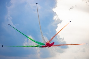 Slovenian Aeros airshow at Maribor airport.