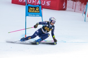 Audi FIS Alpine Ski World Cup Women's Giant Slalom on February 15, 2020 in Kranjska Gora Slovenia.