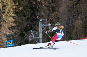 Audi FIS Alpine Ski World Cup Women's Giant Slalom on February 15, 2020 in Kranjska Gora Slovenia.