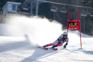 Audi FIS Alpine Ski World Cup Women's Giant Slalom on February 15, 2020 in Kranjska Gora Slovenia.