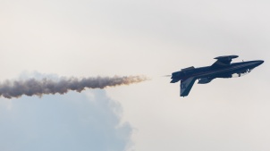 Slovenian Aeros airshow at Maribor airport.