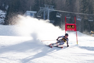 Audi FIS Alpine Ski World Cup Women's Giant Slalom on February 15, 2020 in Kranjska Gora Slovenia.
