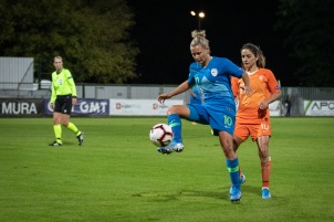 2019 UEFA Euro Women's World Cup Qualification match for the 2021 European championship Netherlands vs. Slovenia in Women's international football at Fazanerija stadium, Slovenia.