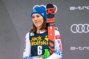 Audi FIS Alpine Ski World Cup Women's Giant Slalom on February 15, 2020 in Kranjska Gora Slovenia.