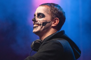 Alle Farben performing at Halloween event in Rakičan 2019.