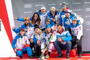 Audi FIS Alpine Ski World Cup Women's Giant Slalom on February 15, 2020 in Kranjska Gora Slovenia.
