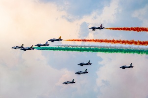 Slovenian Aeros airshow at Maribor airport.