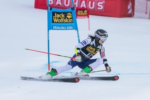 Audi FIS Alpine Ski World Cup Women's Giant Slalom on February 15, 2020 in Kranjska Gora Slovenia.