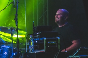 Luka Basi with his band performing at masion Rakičan.