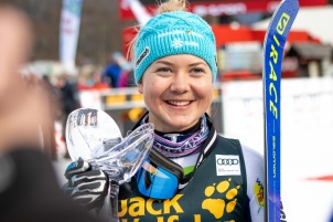 Audi FIS Alpine Ski World Cup Women's Giant Slalom on February 15, 2020 in Kranjska Gora Slovenia.