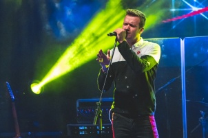 Luka Basi with his band performing at masion Rakičan.