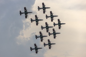 Slovenian Aeros airshow at Maribor airport.