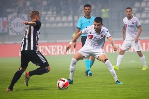 NS Mura won first qualifying round with 5:0 at home against KF Shkëndija at Mestni stadion Fazanerija in Murska Sobota, Slovenia.