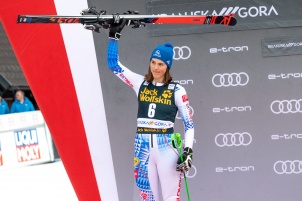 Audi FIS Alpine Ski World Cup Women's Giant Slalom on February 15, 2020 in Kranjska Gora Slovenia.
