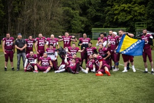 Bosnian Spartans beaten Slovenian Storks in American football