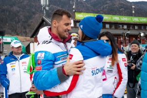 Audi FIS Alpine Ski World Cup Women's Giant Slalom on February 15, 2020 in Kranjska Gora Slovenia.