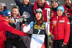 Audi FIS Alpine Ski World Cup Women's Giant Slalom on February 15, 2020 in Kranjska Gora Slovenia.