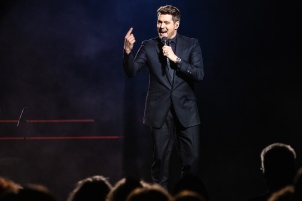 Michael Buble performing in Wiener Stadthalle in Vienna.