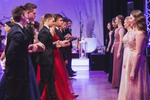 Prom dance from GFML high school in Ljutomer