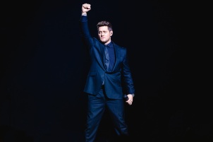 Michael Buble performing in Wiener Stadthalle in Vienna.