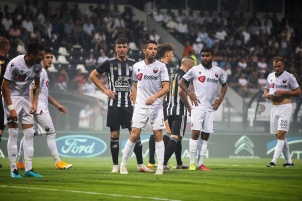 NS Mura won first qualifying round with 5:0 at home against KF Shkëndija at Mestni stadion Fazanerija in Murska Sobota, Slovenia.