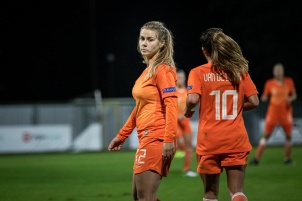 2019 UEFA Euro Women's World Cup Qualification match for the 2021 European championship Netherlands vs. Slovenia in Women's international football at Fazanerija stadium, Slovenia.
