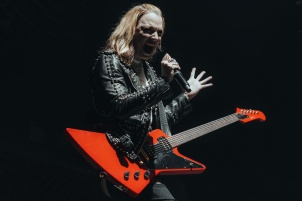 Halestorm performing in Vienna as the opening act for the Alter Bridge