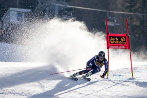 Audi FIS Alpine Ski World Cup Women's Giant Slalom on February 15, 2020 in Kranjska Gora Slovenia.