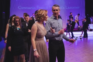 Prom dance from GFML high school in Ljutomer