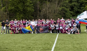 Bosnian Spartans beaten Slovenian Storks in American football