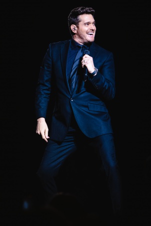 Michael Buble performing in Wiener Stadthalle in Vienna.