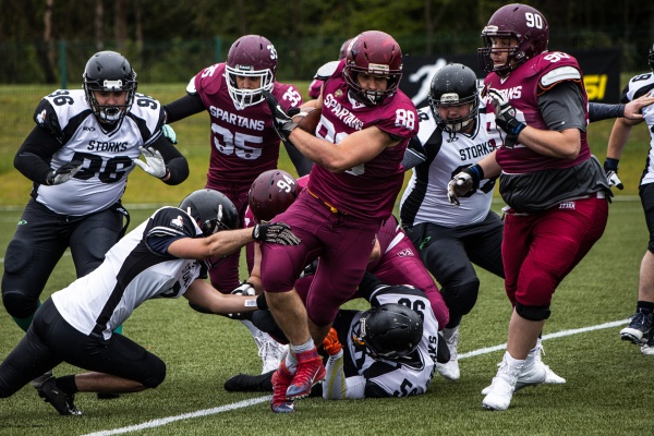Bosnian Spartans beaten Slovenian Storks in American football