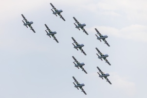 Slovenian Aeros airshow at Maribor airport.