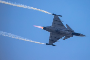 Slovenian Aeros airshow at Maribor airport.