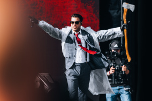 Racino Rocks in Vienna braces for the chaos of Ice Nine Kills! Prepare for flaming guitars, crowd surfers, and the electrifying energy of their live show captured through a photographer's lens.