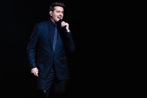 Michael Buble performing in Wiener Stadthalle in Vienna.
