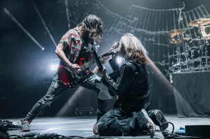 Halestorm performing in Vienna as the opening act for the Alter Bridge