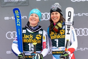 Audi FIS Alpine Ski World Cup Women's Giant Slalom on February 15, 2020 in Kranjska Gora Slovenia.