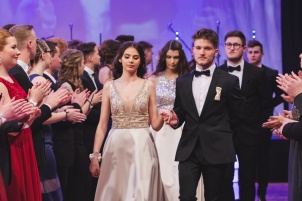 Prom dance from GFML high school in Ljutomer