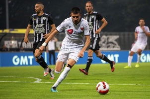 NS Mura won first qualifying round with 5:0 at home against KF Shkëndija at Mestni stadion Fazanerija in Murska Sobota, Slovenia.