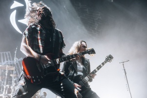 Halestorm performing in Vienna as the opening act for the Alter Bridge