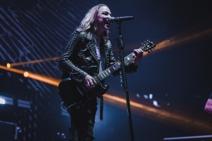 Halestorm performing in Vienna as the opening act for the Alter Bridge