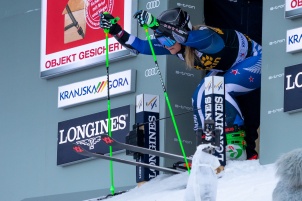 Audi FIS Alpine Ski World Cup Women's Giant Slalom on February 15, 2020 in Kranjska Gora Slovenia.