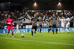 NS Mura won first qualifying round with 5:0 at home against KF Shkëndija at Mestni stadion Fazanerija in Murska Sobota, Slovenia.