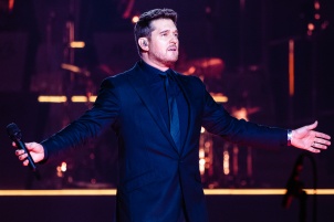 Michael Buble performing in Wiener Stadthalle in Vienna.