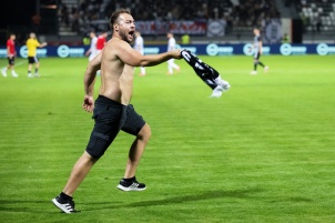 NS Mura won first qualifying round with 5:0 at home against KF Shkëndija at Mestni stadion Fazanerija in Murska Sobota, Slovenia.