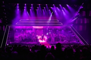 Michael Buble performing in Wiener Stadthalle in Vienna.