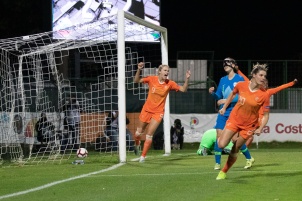 2019 UEFA Euro Women's World Cup Qualification match for the 2021 European championship Netherlands vs. Slovenia in Women's international football at Fazanerija stadium, Slovenia.