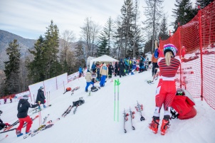 Audi FIS Alpine Ski World Cup Women's Giant Slalom on February 15, 2020 in Kranjska Gora Slovenia.